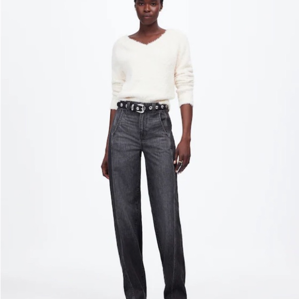 NWT Madewell Tapered Denim Trousers in Robles Wash - Size 27